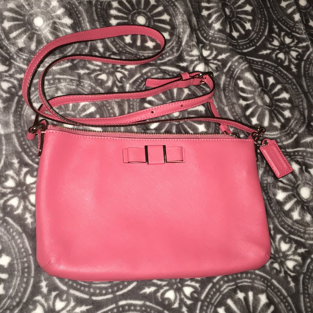 Pink Coach Crossbody Purse